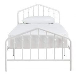 Ashley Furniture Trentlore - White - Twin Metal Hdbd/ftbd/rails Beds