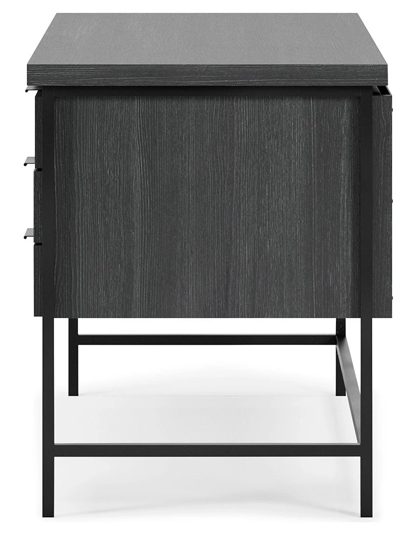 Ashley Furniture Yarlow - Black - Home Office Desk - 3-drawers Desks 4 Ashley Furniture Yarlow - Black - Home Office Desk - 3-drawers Desks