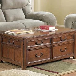 Ashley Furniture Tables Woodboro - Dark Brown - Lift Top Cocktail Table
