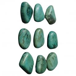 Accessories Uttermost Pebbles Aqua Wood Wall Decor, S/9 11 Accessories Uttermost Pebbles Aqua Wood Wall Decor, S/9