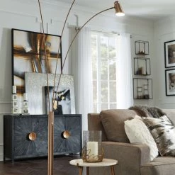 Ashley Furniture Colldale - Gold Finish/black - Metal Arc Lamp (1/cn) Accessories 7 Ashley Furniture Colldale - Gold Finish/black - Metal Arc Lamp (1/cn) Accessories