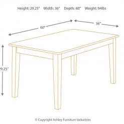 Ashley® Berringer - Dark Brown - Rectangular Dining Room Table Tables