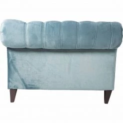 Moe's Home Collection Chaises Bibiano Chaise Velvet Blue