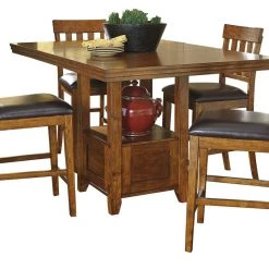 Ashley Furniture Ralene - Medium Brown - Rect Drm Counter Ext Table Tables