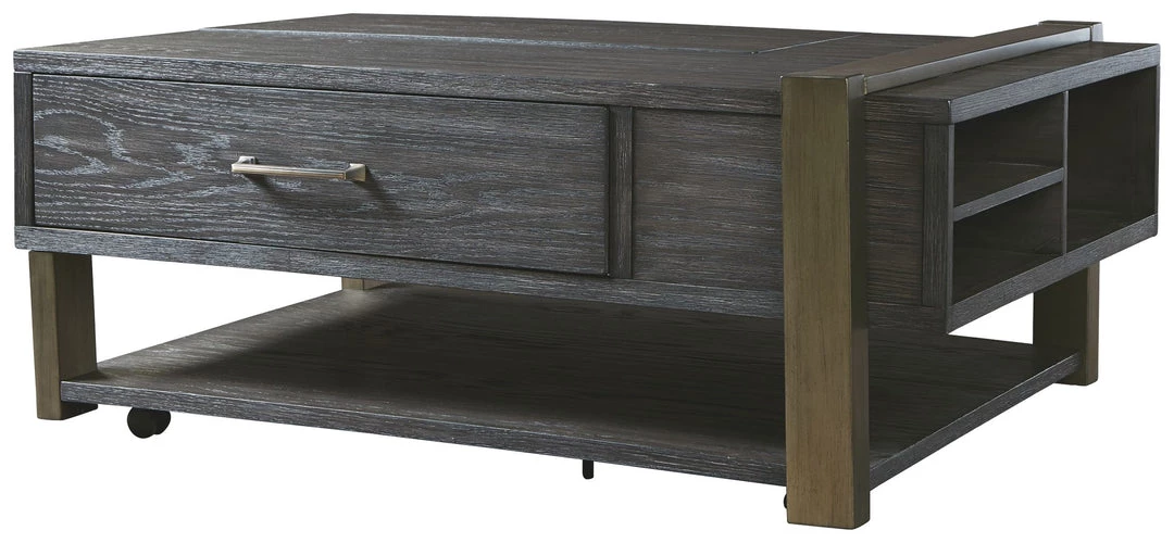 Ashley Furniture Tables Forleeza - Dark Gray - Lift Top Cocktail Table 12 Ashley Furniture Tables Forleeza - Dark Gray - Lift Top Cocktail Table