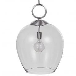 Uttermost Calix Nickel 1 Light Glass Pendant 9 Uttermost Calix Nickel 1 Light Glass Pendant