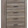 Ashley Furniture Zelen - Warm Gray - Five Drawer Chest Chests 2 Ashley Furniture Zelen - Warm Gray - Five Drawer Chest Chests