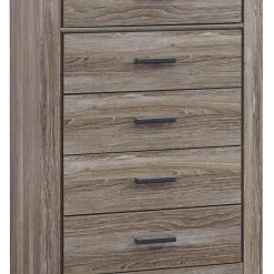 Ashley Furniture Zelen - Warm Gray - Five Drawer Chest Chests