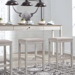 Ashley Furniture Skempton - White - Rect Drm Counter Tbl Set(4/cn) Dining Room Sets