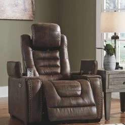 Signature Design By Ashley® Game - Bark - Pwr Recliner/adj Headrest