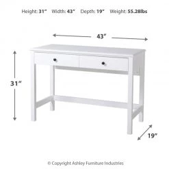 Ashley Furniture Othello - White - Home Office Small Desk