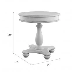 Emerald Home Tables New Haven Round End Table