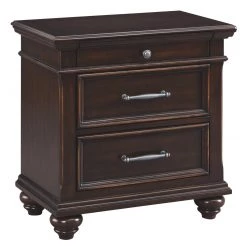 Ashley Furniture Brynhurst - Dark Brown - Three Drawer Night Stand Nightstands