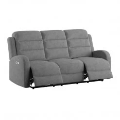 Emerald Home Sofas Power Sofa W / 2 Power Headrest - Grey