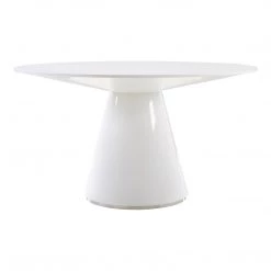 Moe's Home Collection Otago Dining Table 54in Round White Tables