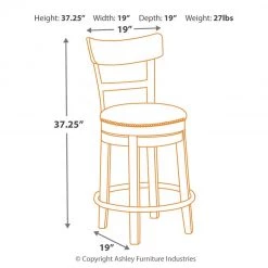 Ashley Furniture Stools Pinnadel - Light Ultimate Best In Class UPH Swivel Barstool (1/CN)