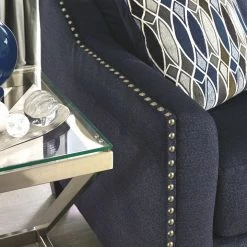 Ashley Furniture Creeal - Blue - Sofa Sofas