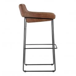 Moe's Home Collection Starlet Barstool Open Road Brown Leather-m2 Stools