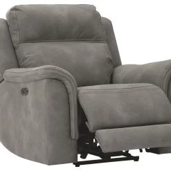 Ashley Furniture Next-gen Durapella - Slate - Pwr Recliner/adj Headrest Chairs