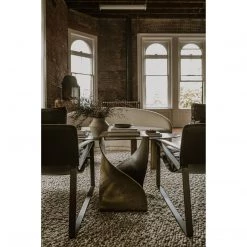 Moe's Home Collection Twist Accent Table Brass