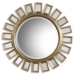 Uttermost Cyrus Round Silver Mirror