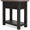 Ashley Furniture Tyler - Black / Gray - Chair Side End Table