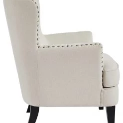 Ashley Furniture Romansque - Beige - Accent Chair - Gunmetal Finish Chairs