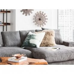 Moe's Home Collection Lamb Fur Pillow Large Natural Accessories