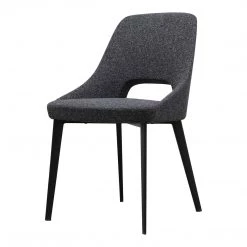 Moe's Home Collection Chairs Tizz Dining Chair Dark Grey