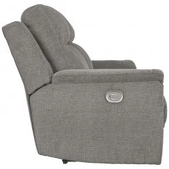 Ashley Furniture Mouttrie - Smoke - Pwr Rec Sofa With Adj Headrest Reclining Furniture