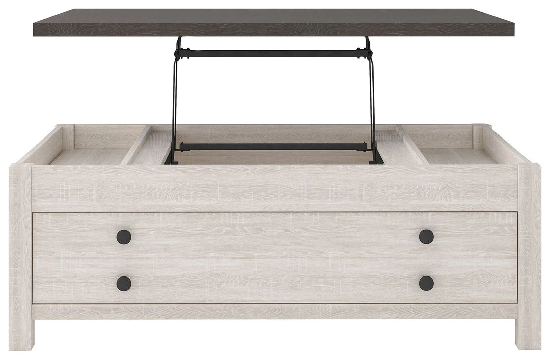 Ashley Furniture Dorrinson - White / Black / Gray - Lift Top Cocktail Table Tables 16 Ashley Furniture Dorrinson - White / Black / Gray - Lift Top Cocktail Table Tables