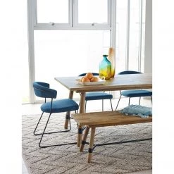 Moe's Home Collection Adria Dining Chair Blue-m2