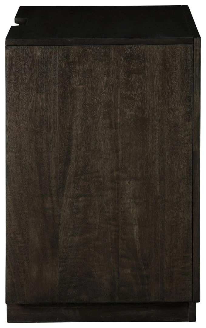 Ashley Furniture Hyndell - Brown Dark - Two Drawer Night Stand 5 Ashley Furniture Hyndell - Brown Dark - Two Drawer Night Stand