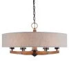 Accessories Uttermost Woodall 6 Light Drum Chandelier 1 Accessories Uttermost Woodall 6 Light Drum Chandelier