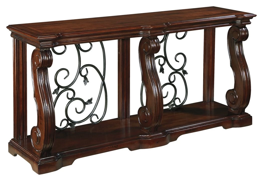 Ashley Furniture Alymere - Rustic Brown - Sofa Table 3 Ashley Furniture Alymere - Rustic Brown - Sofa Table