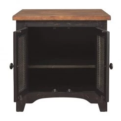 Ashley Furniture Valebeck - Black/brown - Rectangular End Table