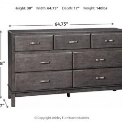 Ashley Furniture Caitbrook - Gray - Dresser, Mirror Dressers