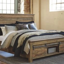 Signature Design By Ashley® Sommerford - Brown - King Storage Bed