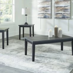 Signature Design By Ashley® Garvine - Black / Gray - Occasional Table Set (3/cn) Tables