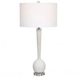Uttermost Kently White Marble Table Lamp Accessories