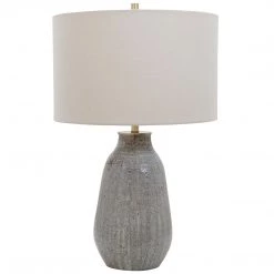Accessories Uttermost Monacan Gray Textured Table Lamp