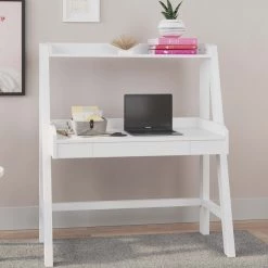 Ashley Furniture Blariden - White - Desk W/hutch