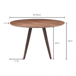 Moe's Home Collection Dover Dining Table Small Walnut