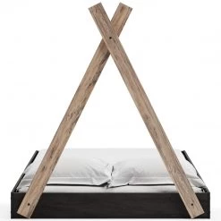 Ashley Furniture Piperton - Brown / Black - Full Tent Complete Bed In Box