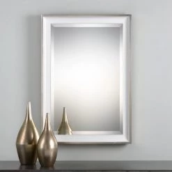 Accessories Uttermost Lahvahn White Silver Mirror