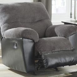 Signature Design By Ashley® Millingar - Smoke - 4 Pc. - Sofa 3 Pc Sectional, Rocker Recliner