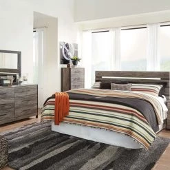 Signature Design By Ashley® Cazenfeld - Black/gray - 6 Pc. - Dresser, Mirror, Chest, King Panel Headboard, 2 Nightstands Bedroom Sets