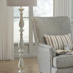 Ashley Furniture Bernadate - Whitewash - Poly Floor Lamp (1/cn)