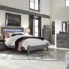 Signature Design By Ashley® Baystorm - Gray - 4 Pc. - Dresser, Mirror, Queen Panel Bed Bedroom Sets