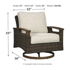 Signature Design By Ashley® Outdoor Sets Paradise Trail - Medium Brown - 3 Pc. - Lounge Set 15 Signature Design By Ashley® Outdoor Sets Paradise Trail - Medium Brown - 3 Pc. - Lounge Set